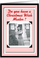 Christmas Wish Master ? card