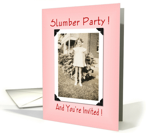 Slumber Party invitation card (245462)