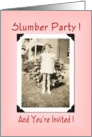 Slumber Party invitation card