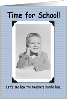 Time for School card