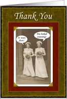 Thank you Bridesmaids card