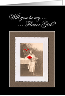 Will you be my Flower Girl card