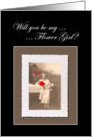 Will you be my Flower Girl card