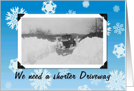 Holiday Snow card