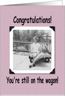 12 Step Recovery Congratulations card
