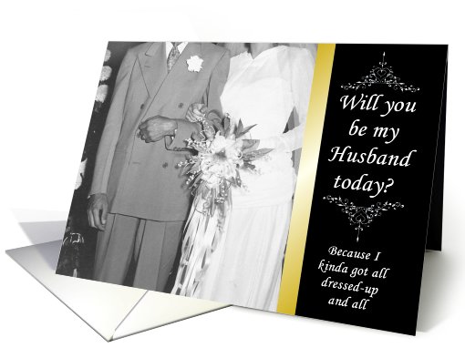Be my Husband today - Lite Humor card (250190)