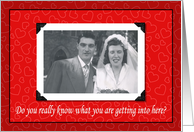 Getting Married - Funny card