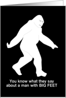 FUNNY Bigfoot Sexy Time Birthday card