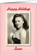 Happy Holidays Lover card