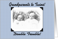 Grandparents to Twins card
