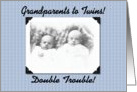 Grandparents to Twins card