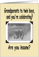 Grandparents to Twins II card