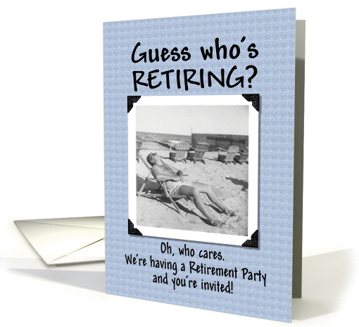 Guess who's Retiring? - invitation card (251752)
