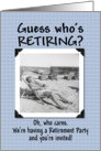 Guess who’s Retiring? - invitation card