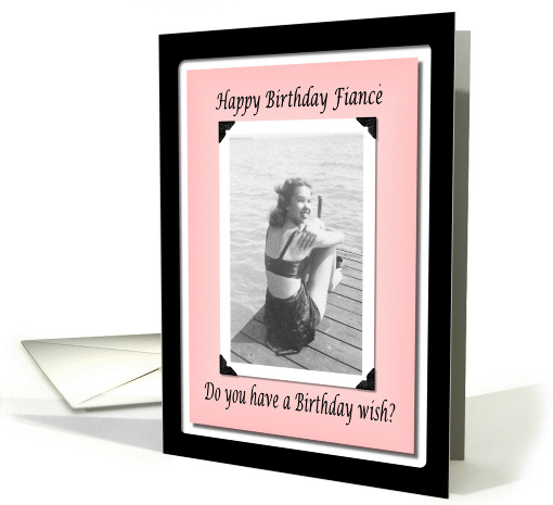 Fiance Birthday card (251860)