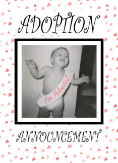 Adoption Announcement - Boy