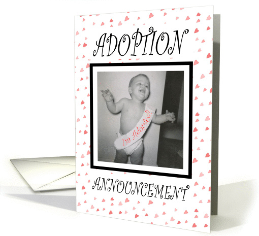 Adoption Announcement - Girl card (252622)