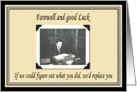 Farewell - Funny card