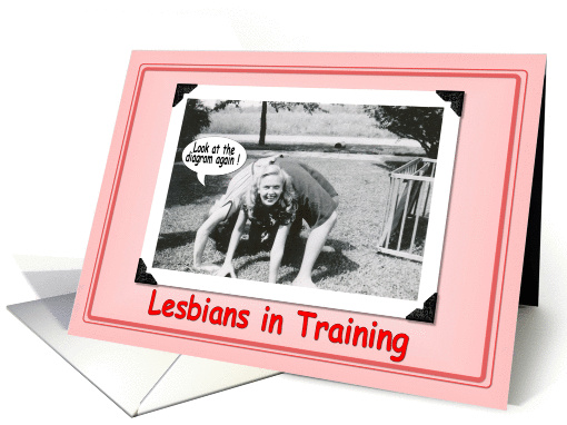 Lesbian Training - birthday card (253038)