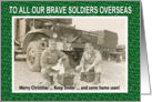 Christmas for soldier card