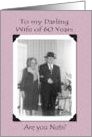 60 Diamond Wedding Anniversary card