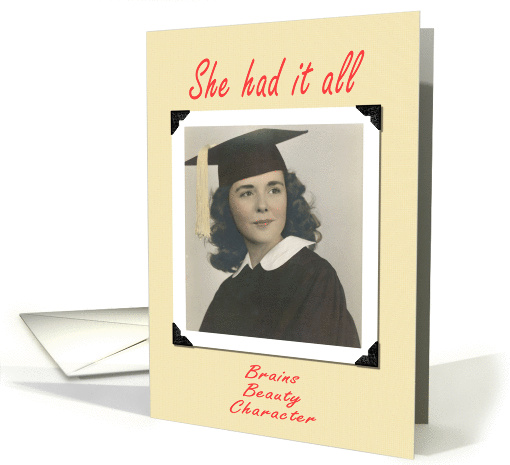 She had it all - FUNNY card (354143)