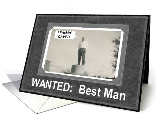 Best Man invitation card (354649)