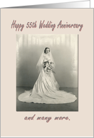 Happy 55th wedding anniversary card