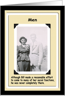 Ah, Men - He ain’t all there card