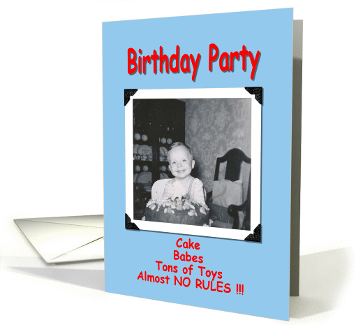 Birthday Party  Invitation - Funny card (356209)