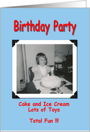 Birthday Party Invitation card