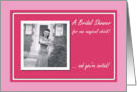 Bridal shower invitation card