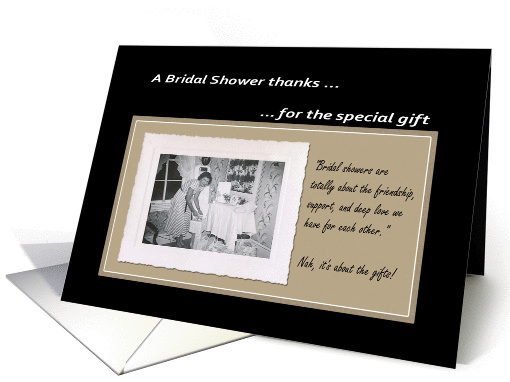 Bridal shower gift Thank you card (358475)