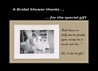 Bridal shower gift...
