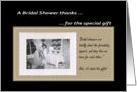 Bridal shower gift Thank you card