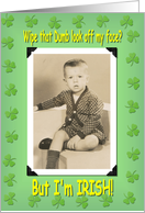 Dumb Irish Kid - funny card