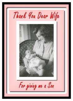 Thanks to Wife for Son