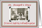 Saint Joseph’s Day card