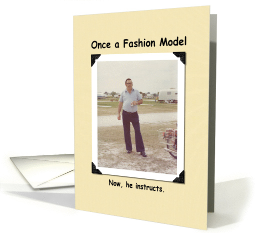 Fashion Model- FUNNY card (361594)