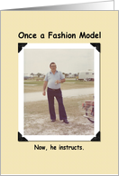 Fashion Model- FUNNY card