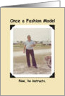 Fashion Model- FUNNY card