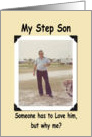 Step Son Birthday - FUNNY card
