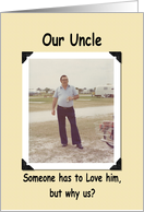 Uncle Birthday - FUNNY card
