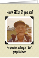 75th Birthday - FUNNY card