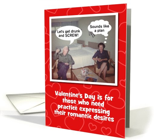 FUNNY Valentine's Day Couple card (362420)
