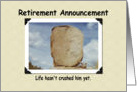 Retirement Announcement - FUNNY card