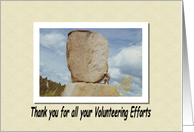 Thank You Volunteer card