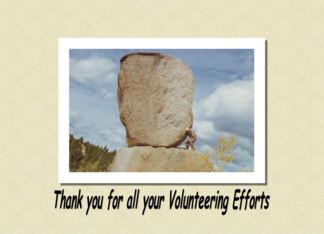 Thank You Volunteer