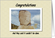 Congratulations card