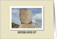 Never Give Up card